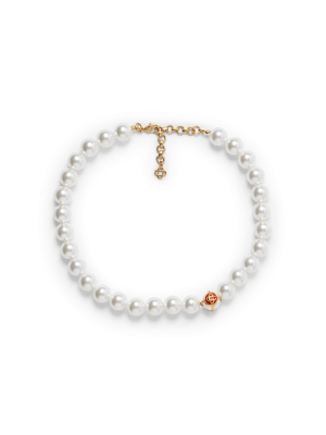 Caged Pearl Necklace