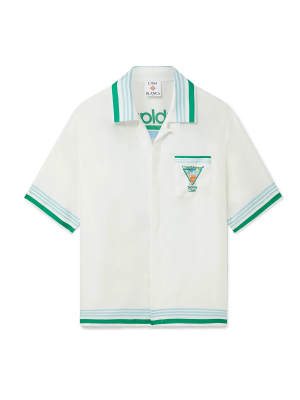 Metaphysical Tennis Icon Short Sleeve Silk Shirt