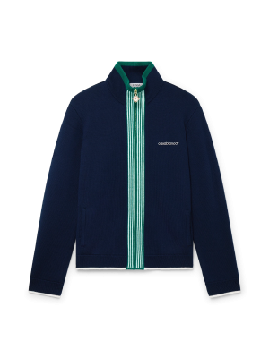 Knit Tennis Track Jacket