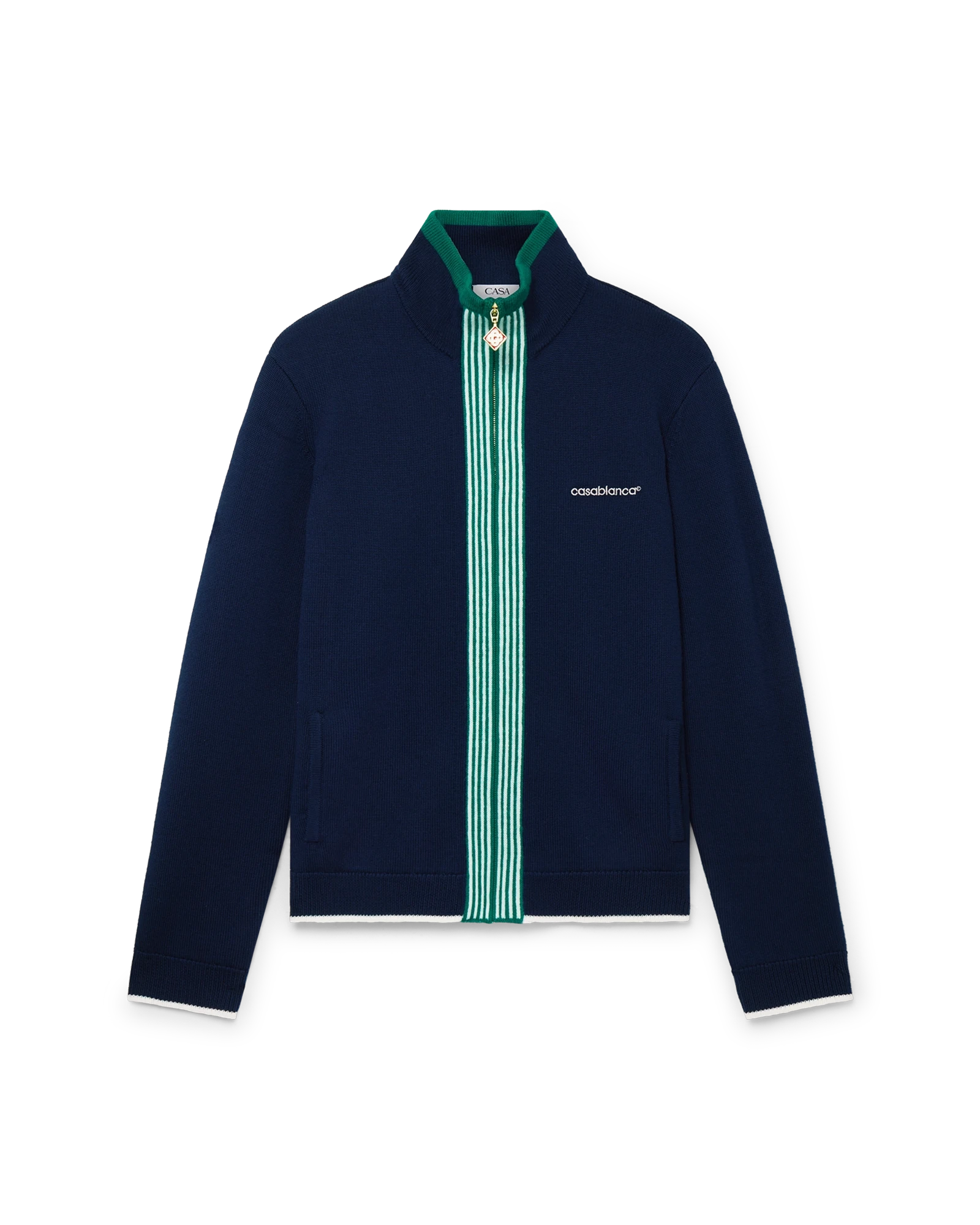 Knit Tennis Track Jacket