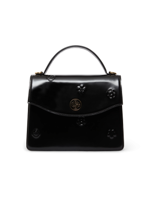 Black Emblems Jeanne Bag