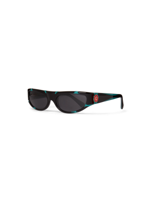 Black & Mint Sport Sunglasses