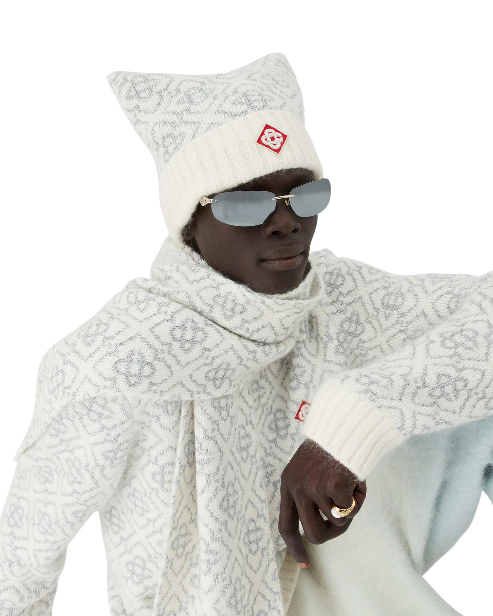 Ski Monogram Mohair Beanie - 图片 2