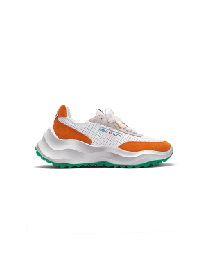 Women's Atlantis White & Clay Orange Sneaker