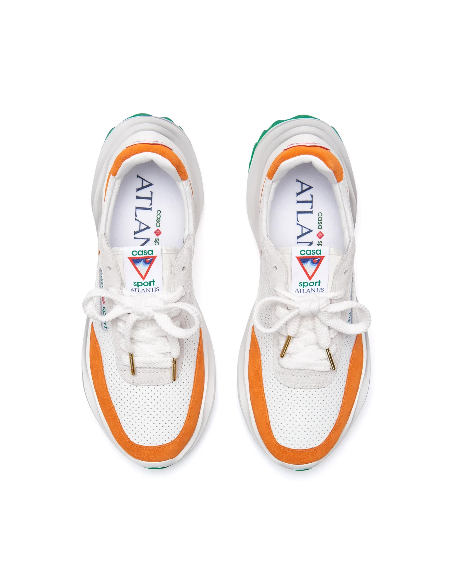 Men's Atlantis White & Clay Orange Sneaker - 图片 7