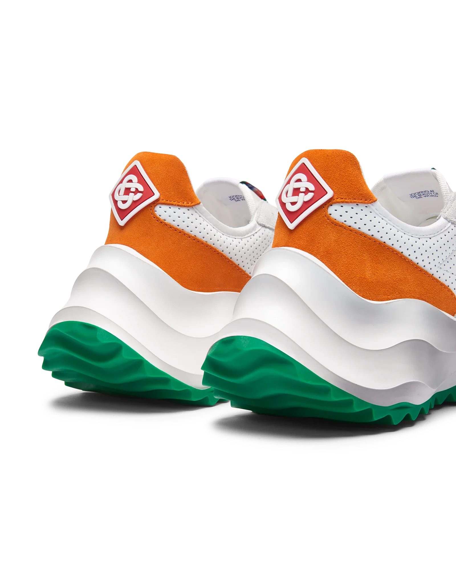 Men's Atlantis White & Clay Orange Sneaker - 图片 9