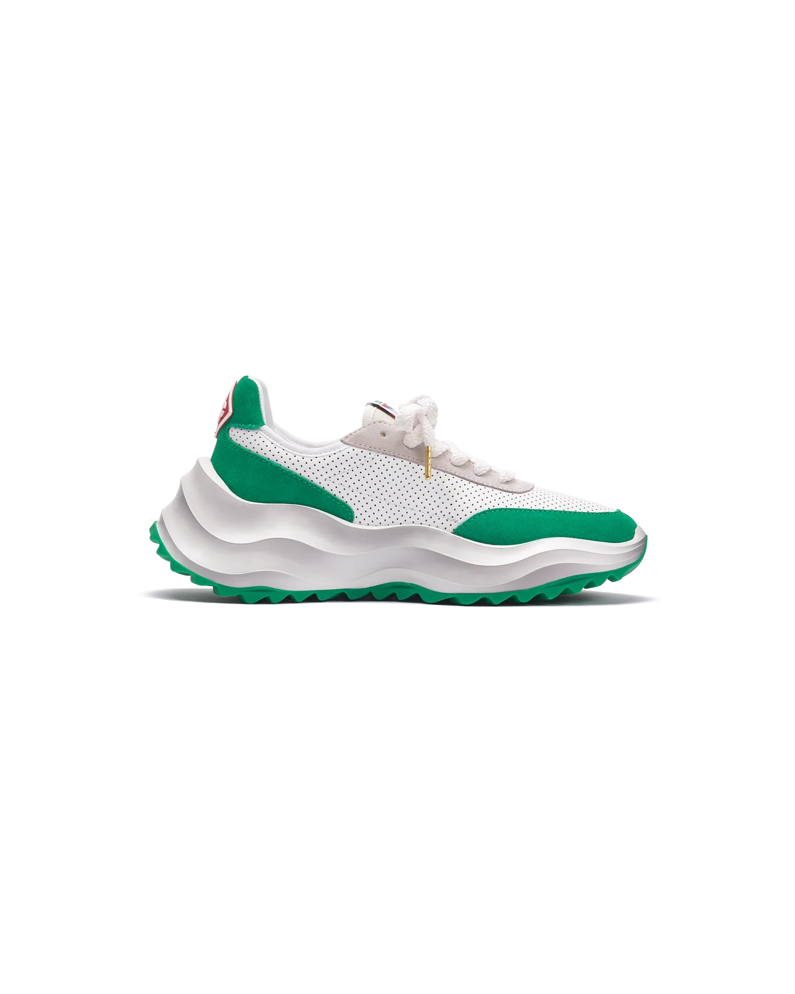 Women's Atlantis White & Tennis Green Sneaker - 图片 2