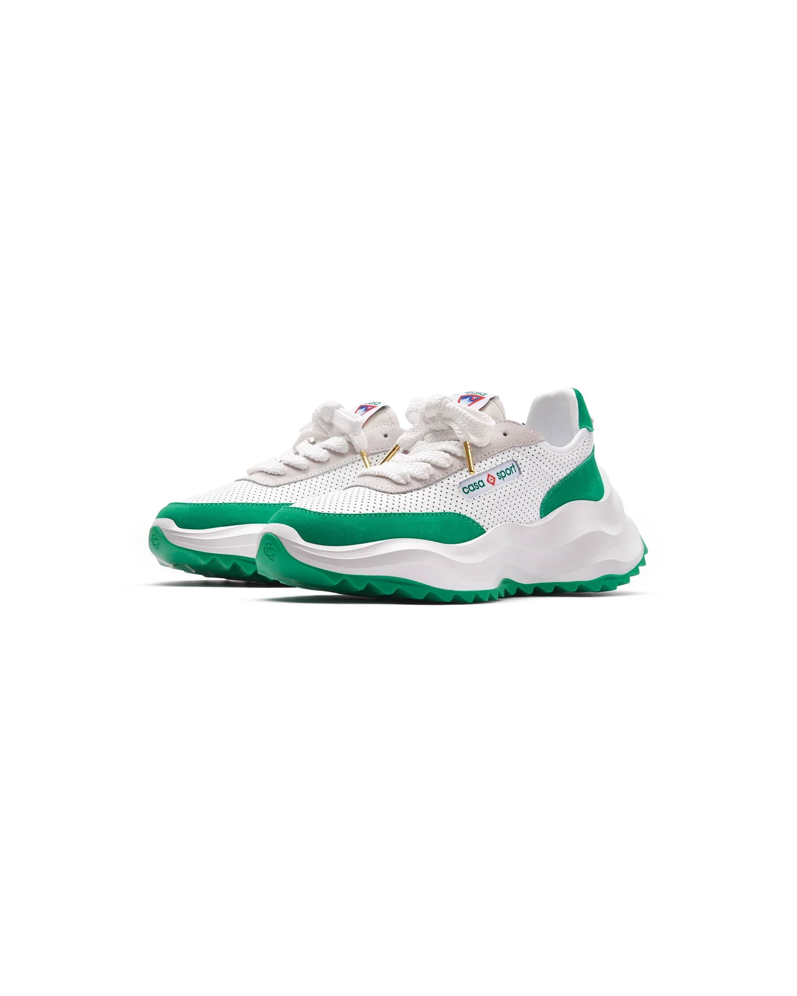 Women's Atlantis White & Tennis Green Sneaker - 图片 4
