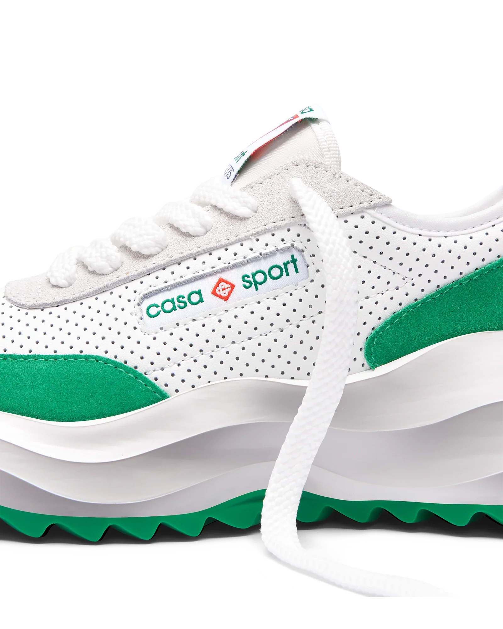 Women's Atlantis White & Tennis Green Sneaker - 图片 11