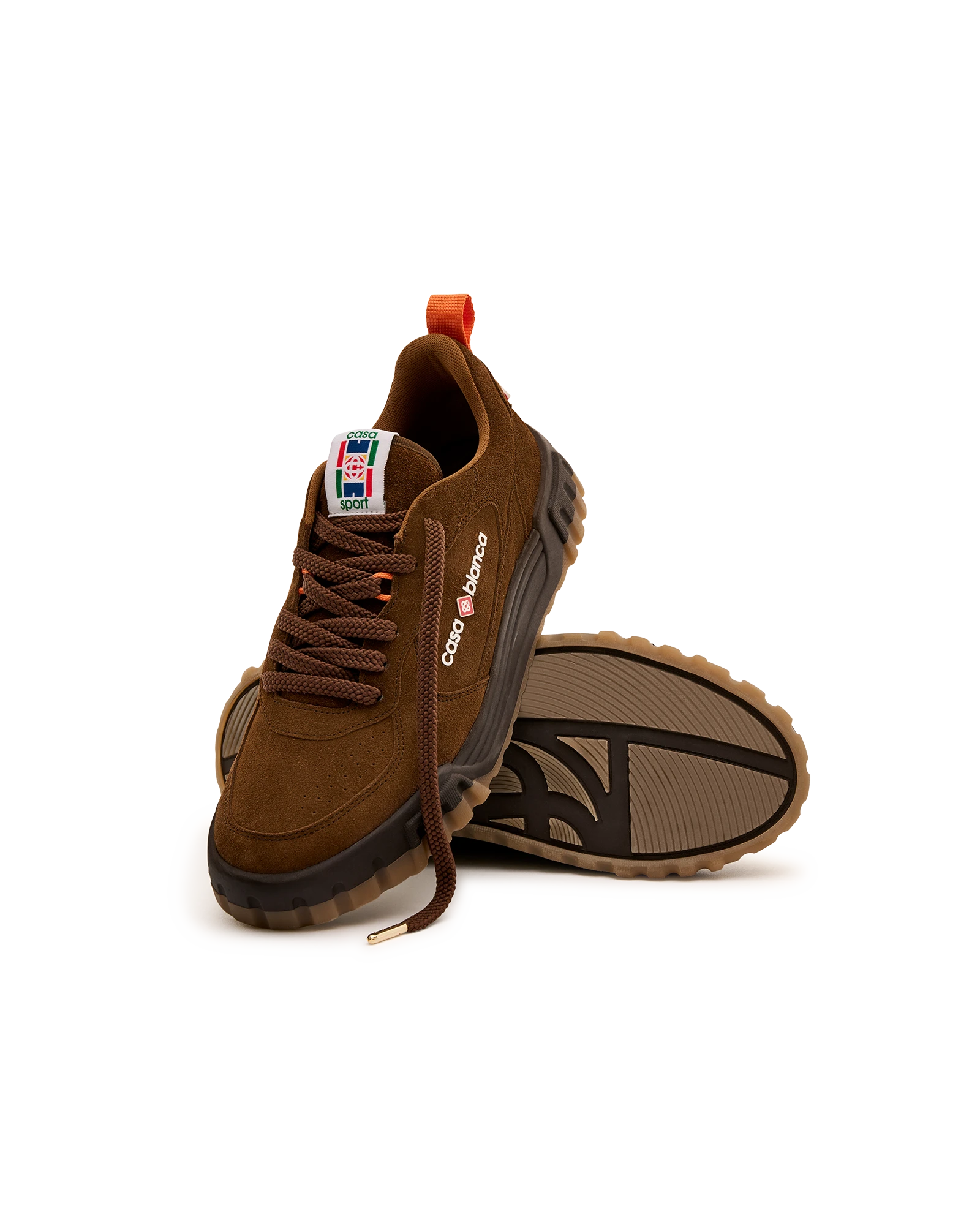 Women's Brown Suede Court Sneaker - 图片 4