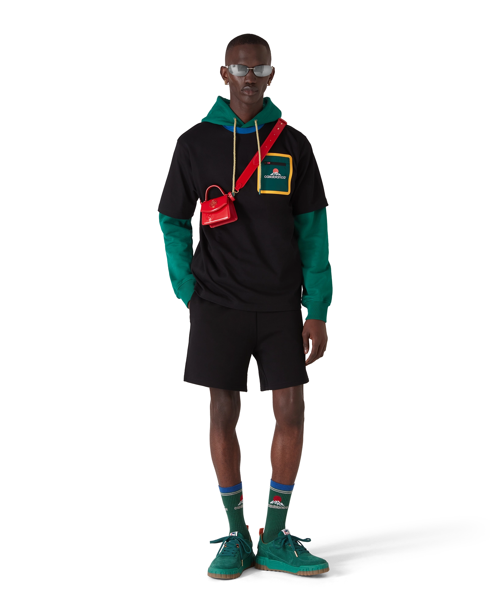 Men's Green Suede Court Sneaker - 图片 3