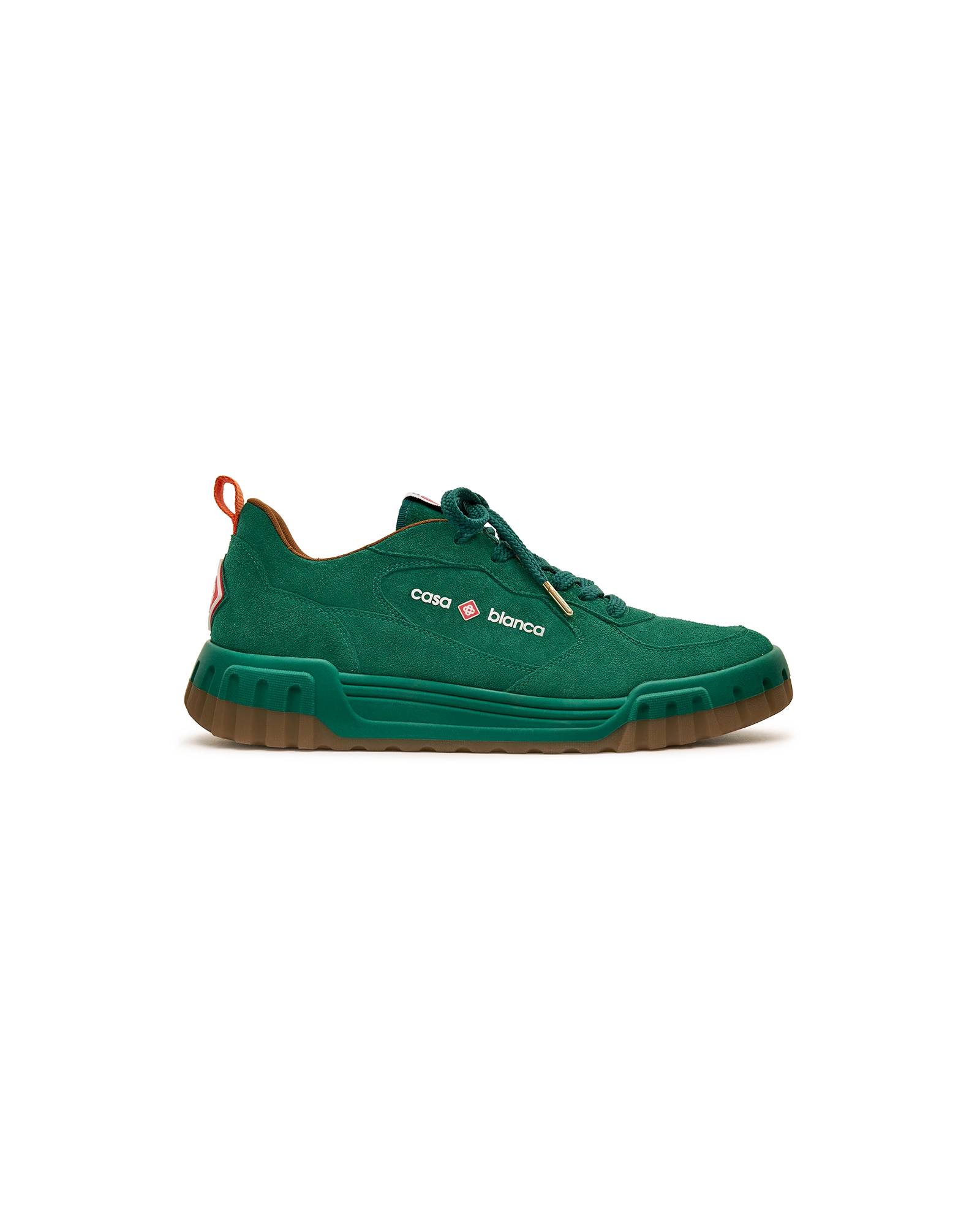 Women's Green Suede Court Sneaker