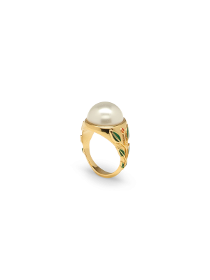 Pearl Signet Ring