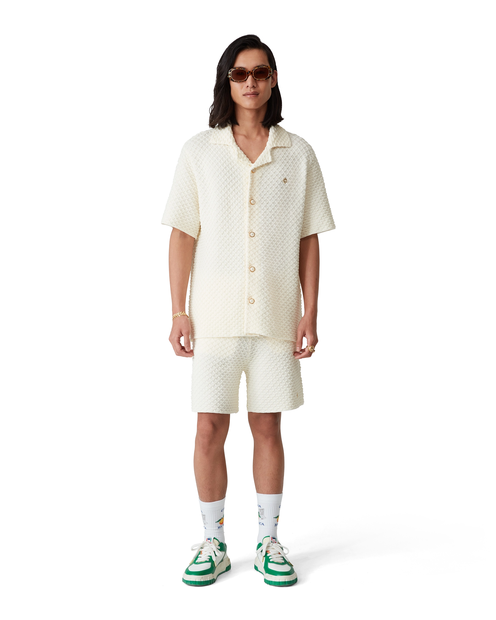 Men's Court Green & White Sneaker - 图片 3