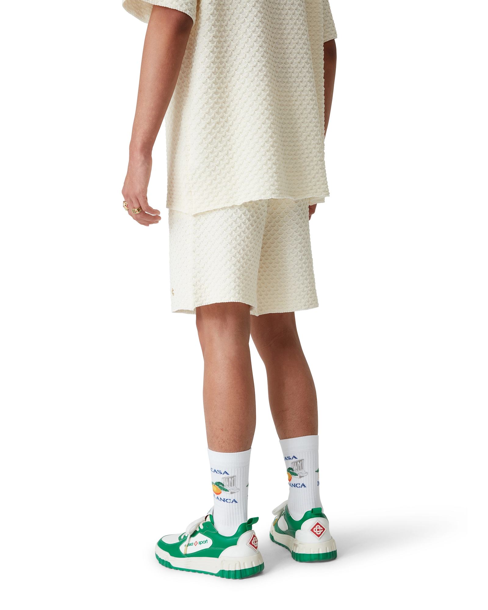 Men's Court Green & White Sneaker - 图片 6