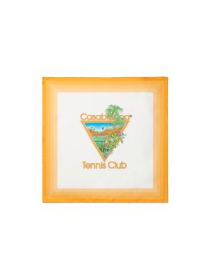 Palm Springs Icon Orange Medium Silk Scarf