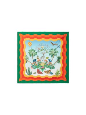 Palm Springs Tennis Club Medium Silk Scarf