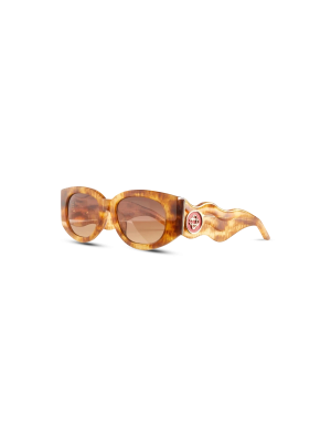 Gold & Brown The Memphis Sunglasses
