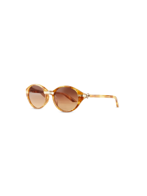 Gold & Brown Cannes Sunglasses