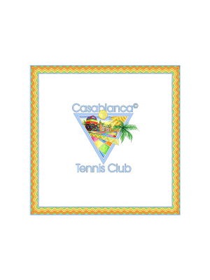 Tennis Club Icon Large Silk Scarf