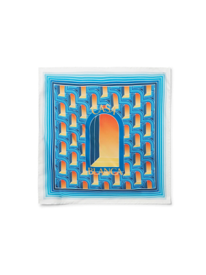 L'Arche De Nuit Small Silk Scarf