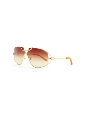Brown & Gold The Avenida Sunglasses