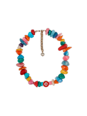 Nigerian Pebble Stone Necklace