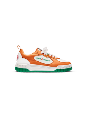 Women's Court Orange & White Sneaker