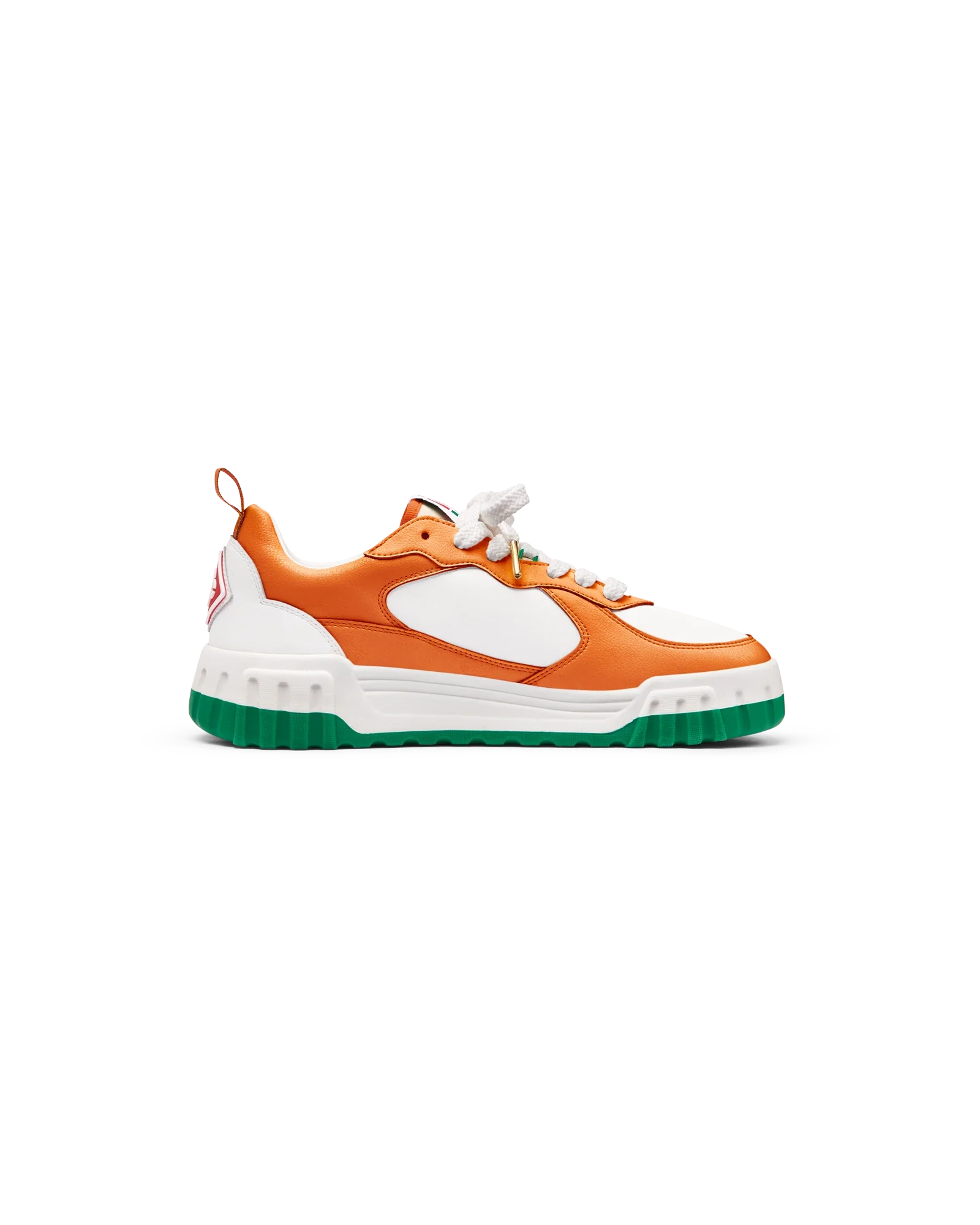 Women's Court Orange & White Sneaker - 图片 2
