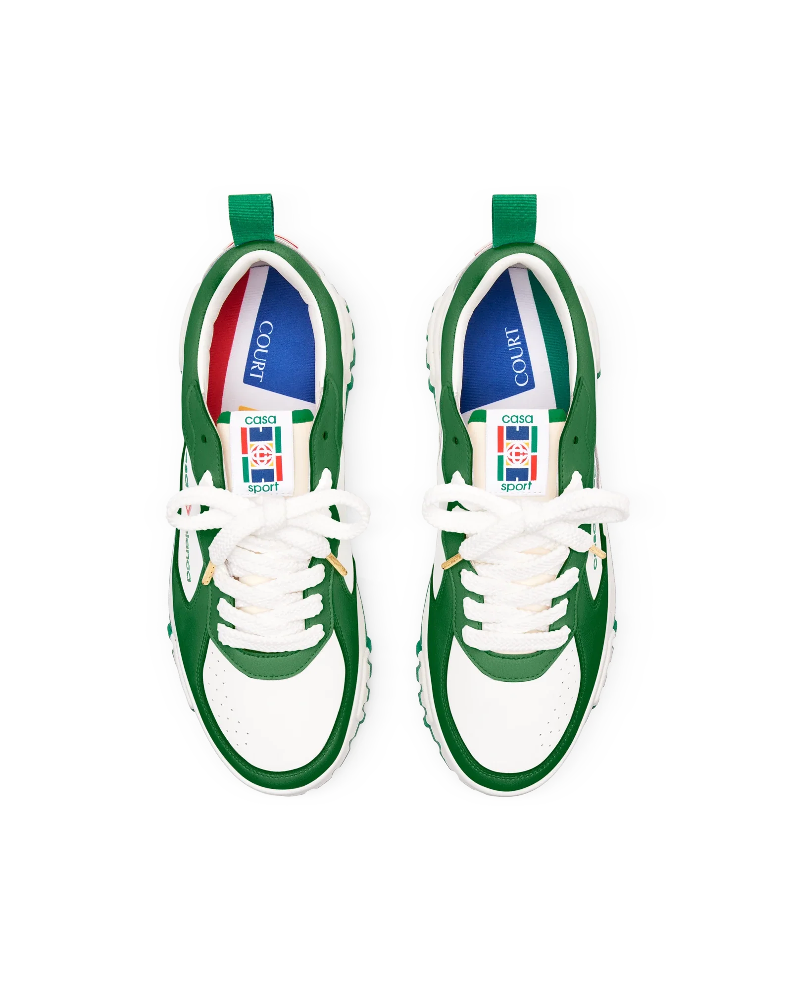 Men's Court Green & White Sneaker - 图片 12