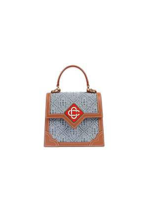 Monogram Denim Mini Jeanne Bag