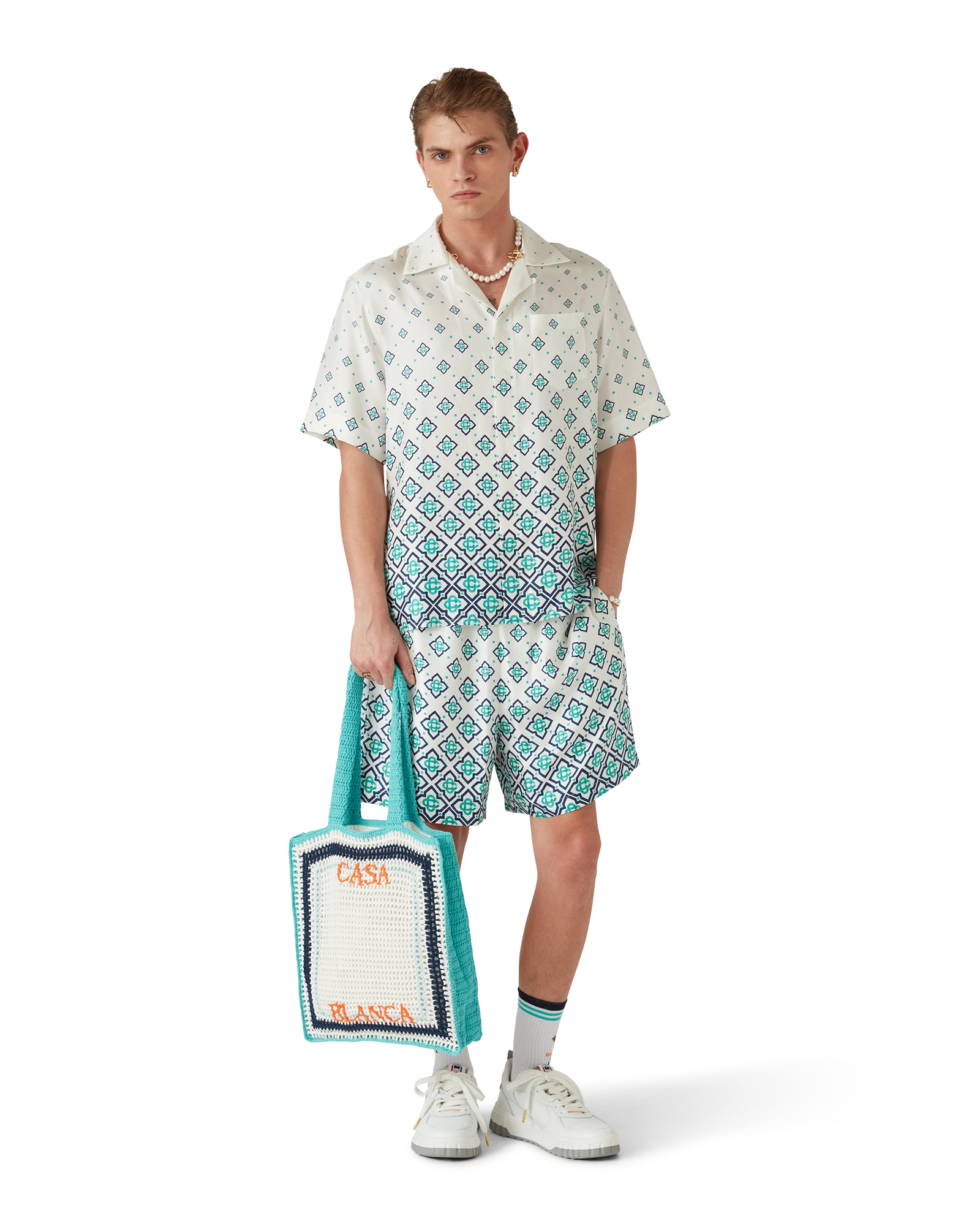 Stripe Crochet Bag - 图片 3