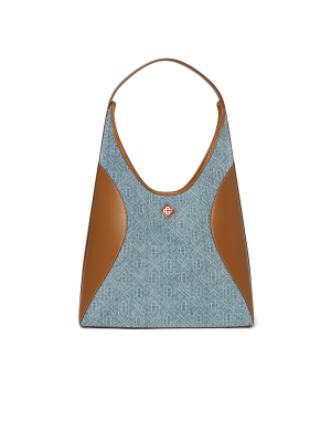 Monogram Denim Hobo Bag