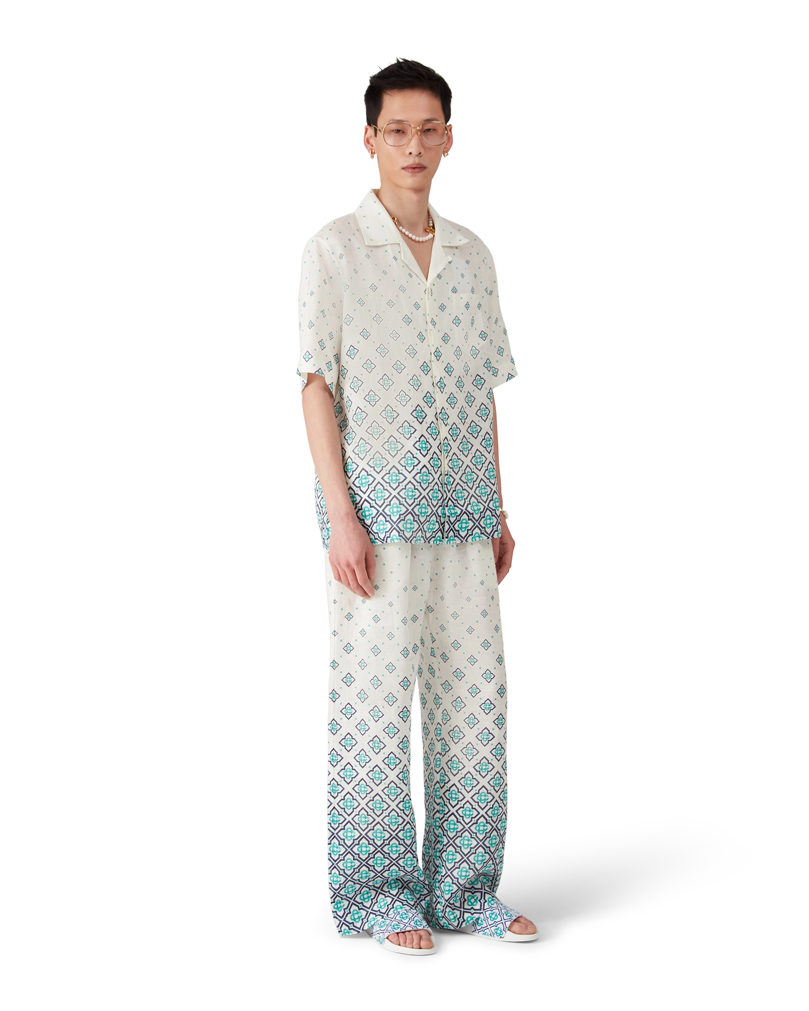 Men's Monogram Towelling Slider - 图片 3