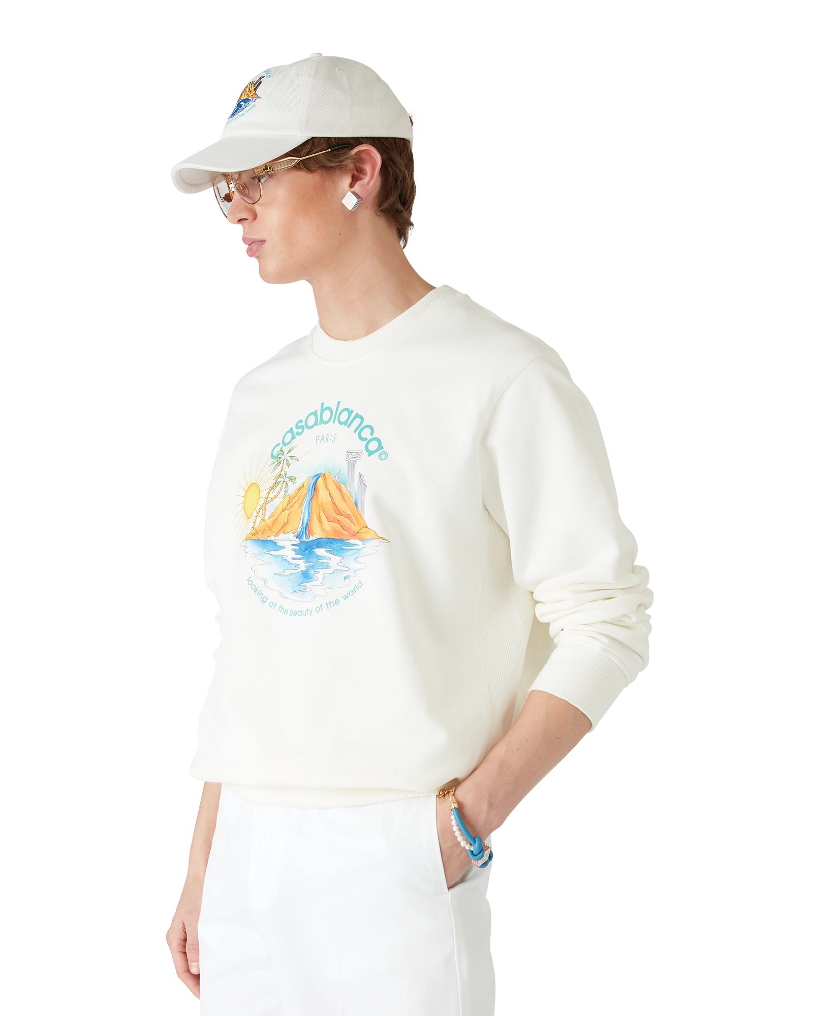 Blue Knotted Pearl Bracelet - 图片 4