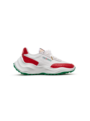 Men's Atlantis Red Ostrich Sneakers