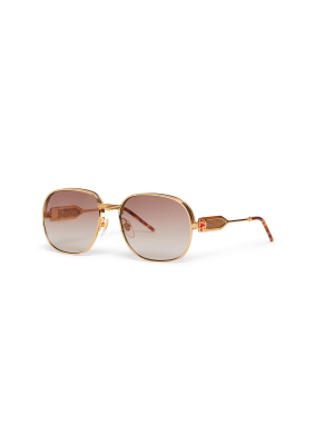 Brown & Gold The Vermont Sunglasses