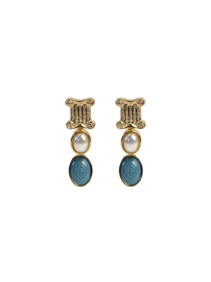 Column Drop Earrings