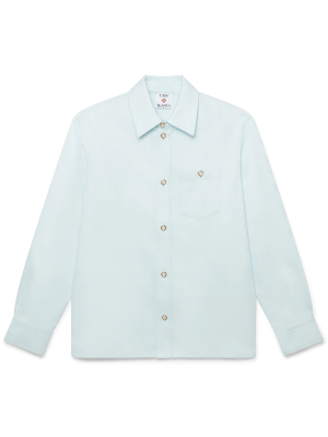 Cotton Monogram Long Sleeve Shirt