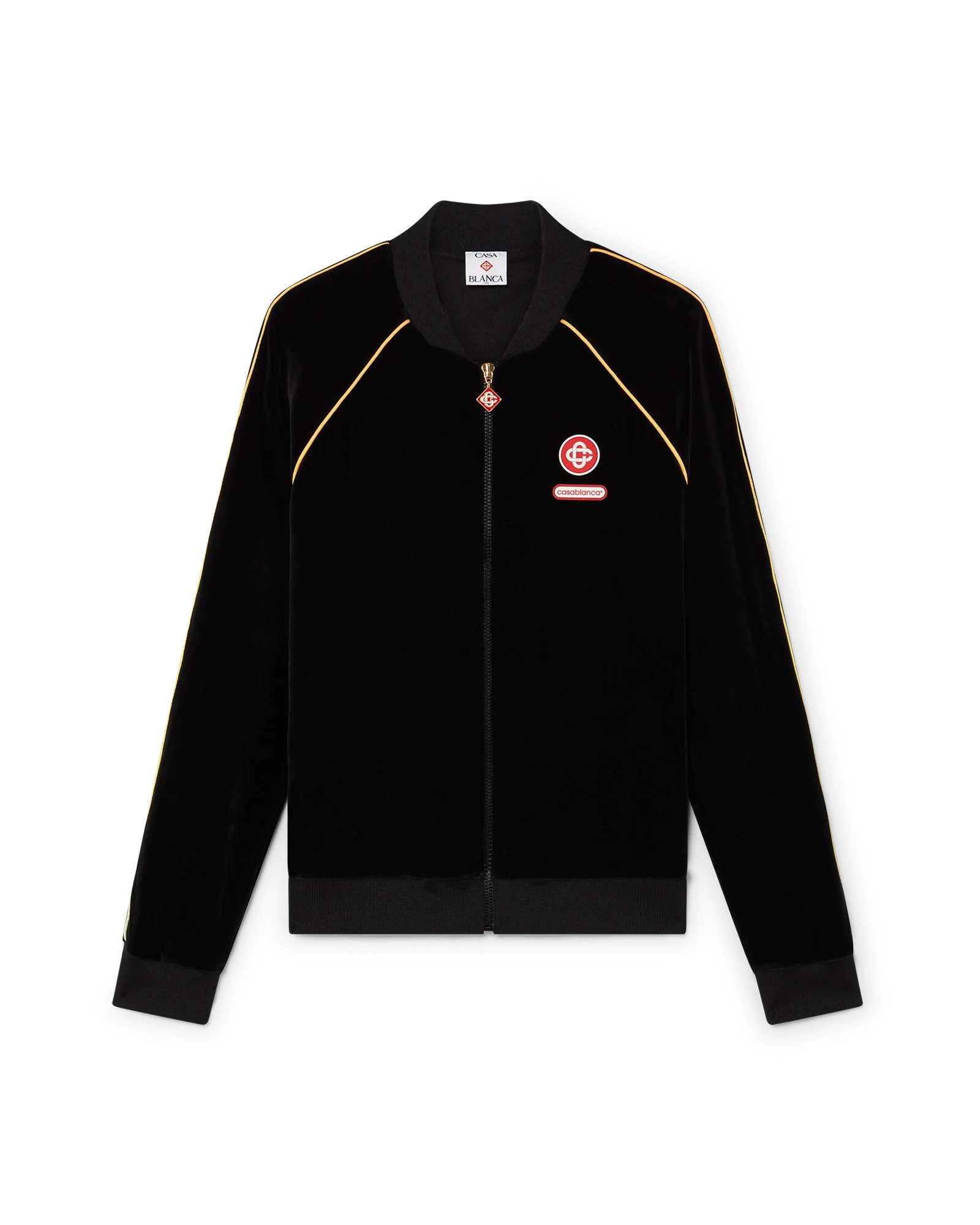 Gradient Piping Velour Track Jacket