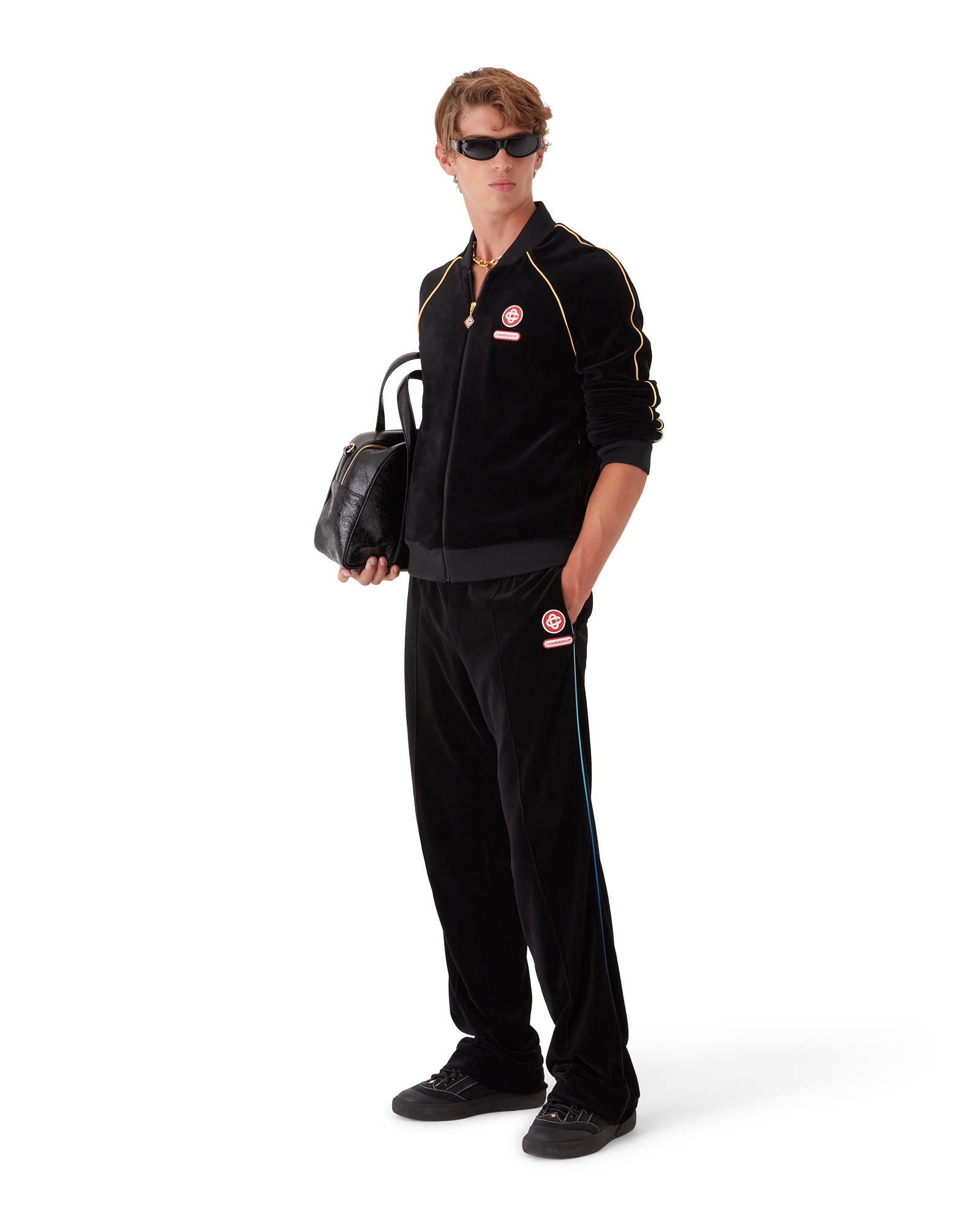 Gradient Piping Velour Track Jacket - 图片 2