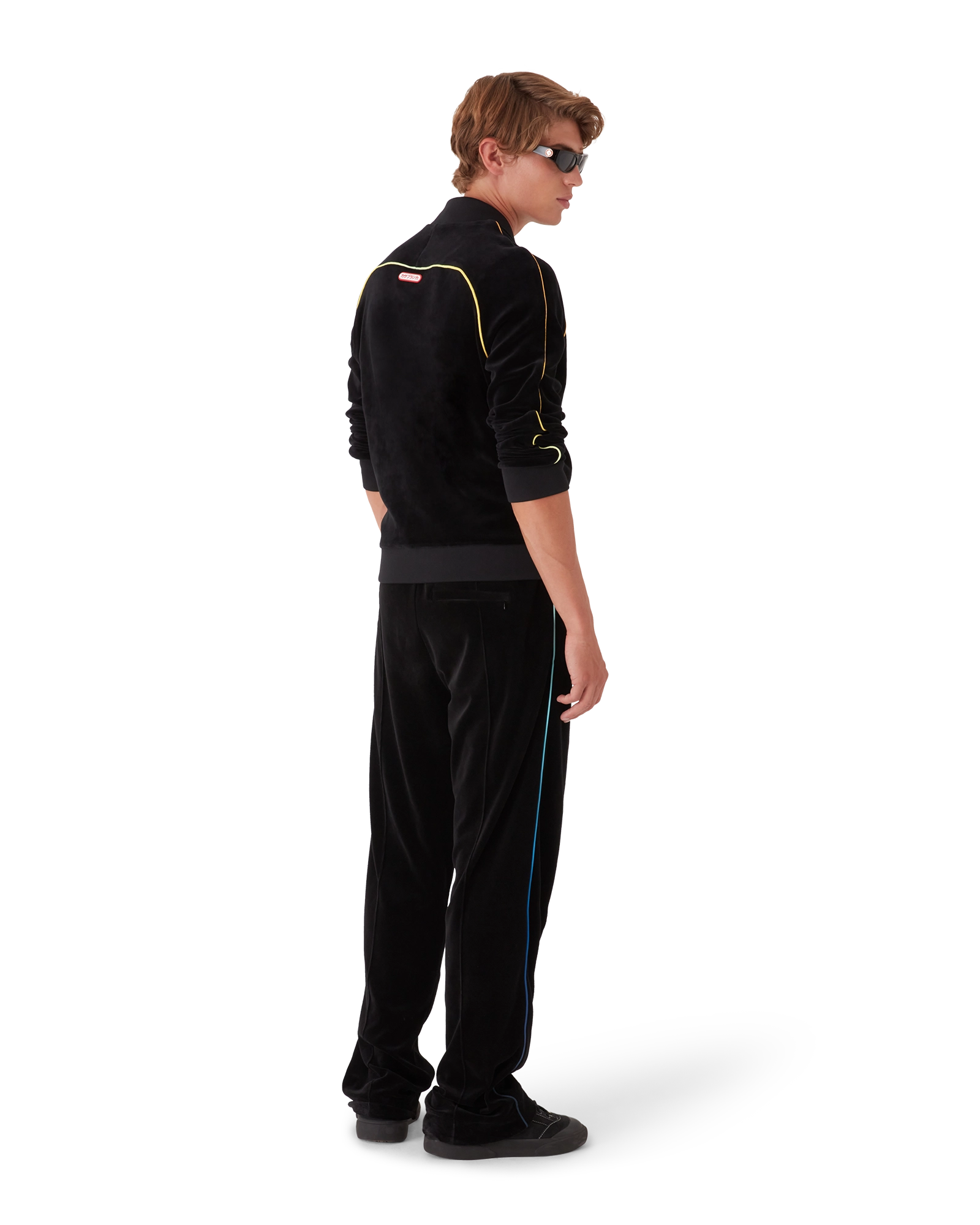 Gradient Piping Velour Track Jacket - 图片 3