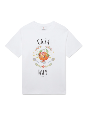 Casa Way Orange Mascot Short Sleeve T-Shirt