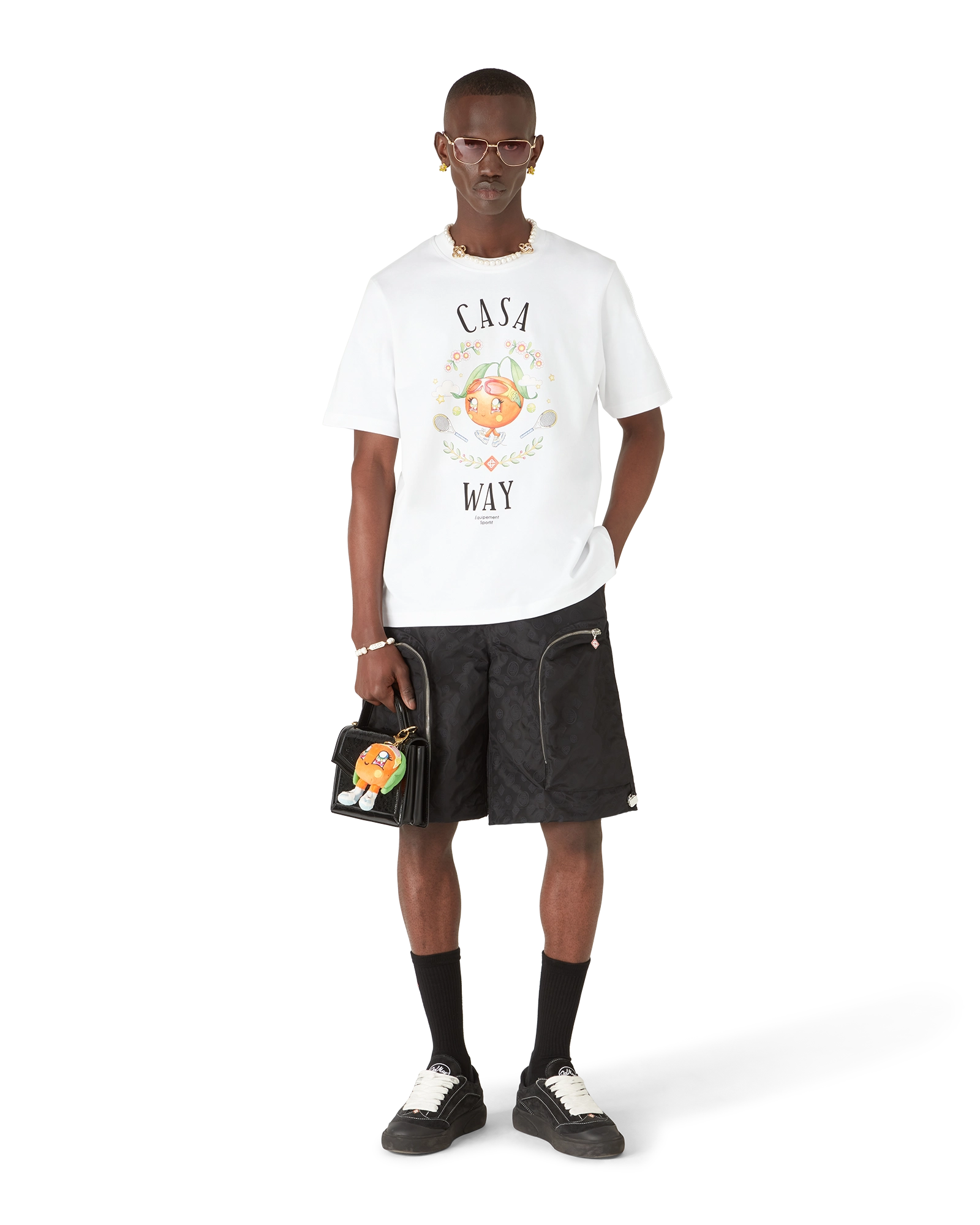 Casa Way Orange Mascot Short Sleeve T-Shirt - 图片 2