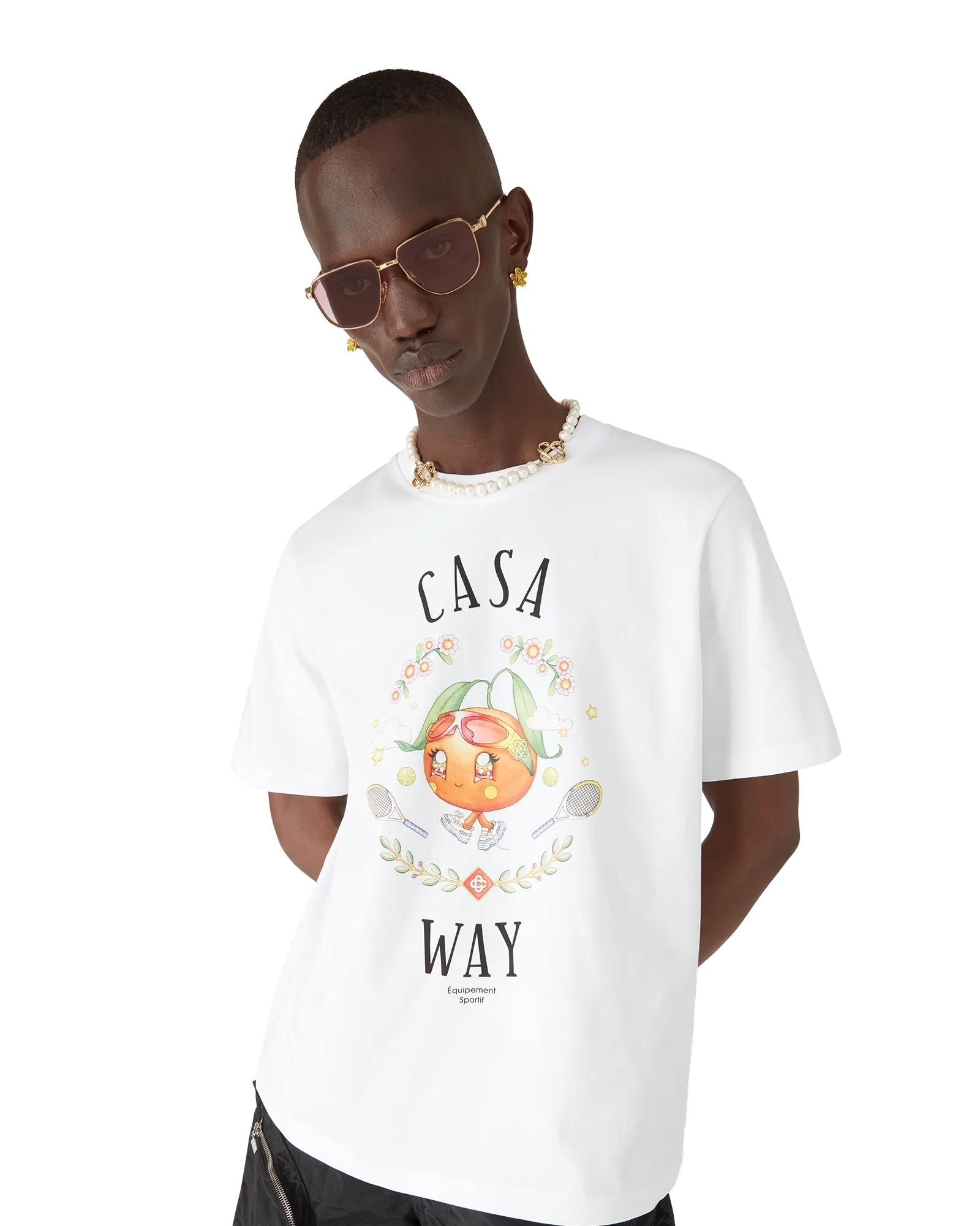Casa Way Orange Mascot Short Sleeve T-Shirt - 图片 4
