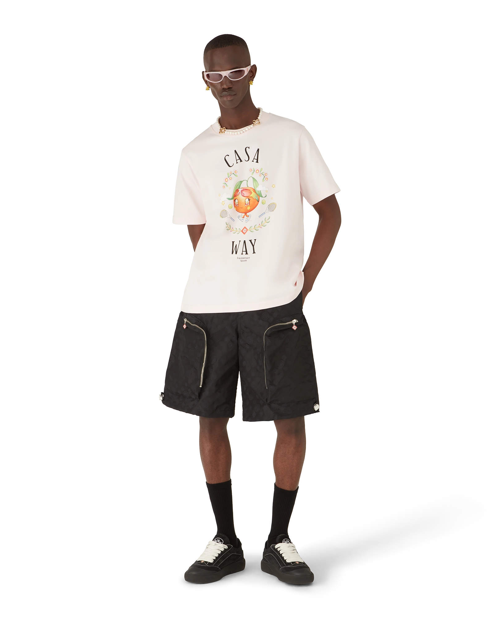 Casa Way Orange Mascot Short Sleeve T-Shirt - 图片 2