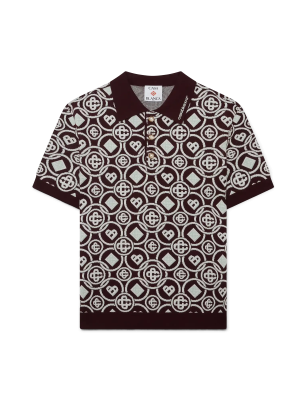 Monogram Cotton Knit Polo shirt