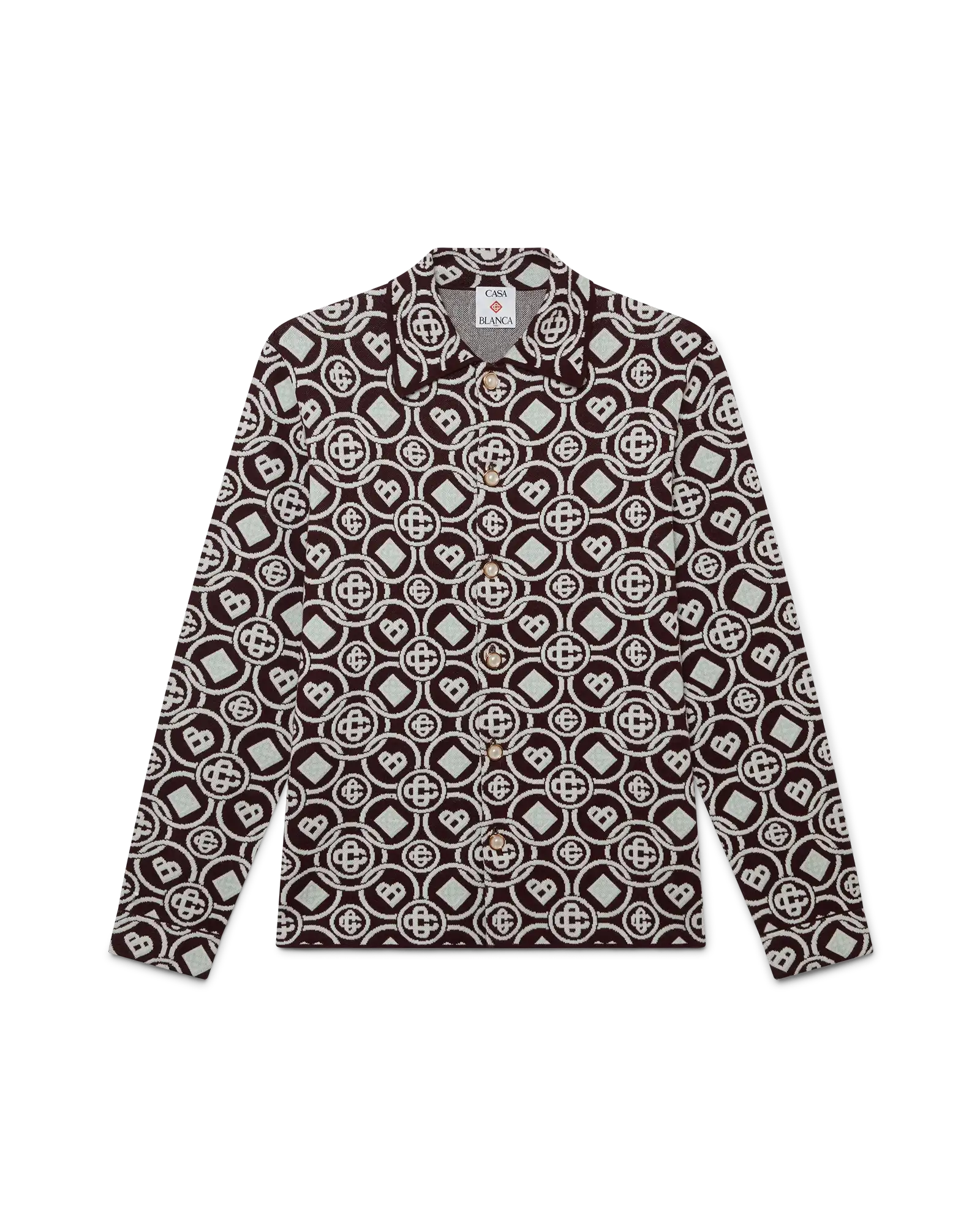 Monogram Cotton Knit Shirt