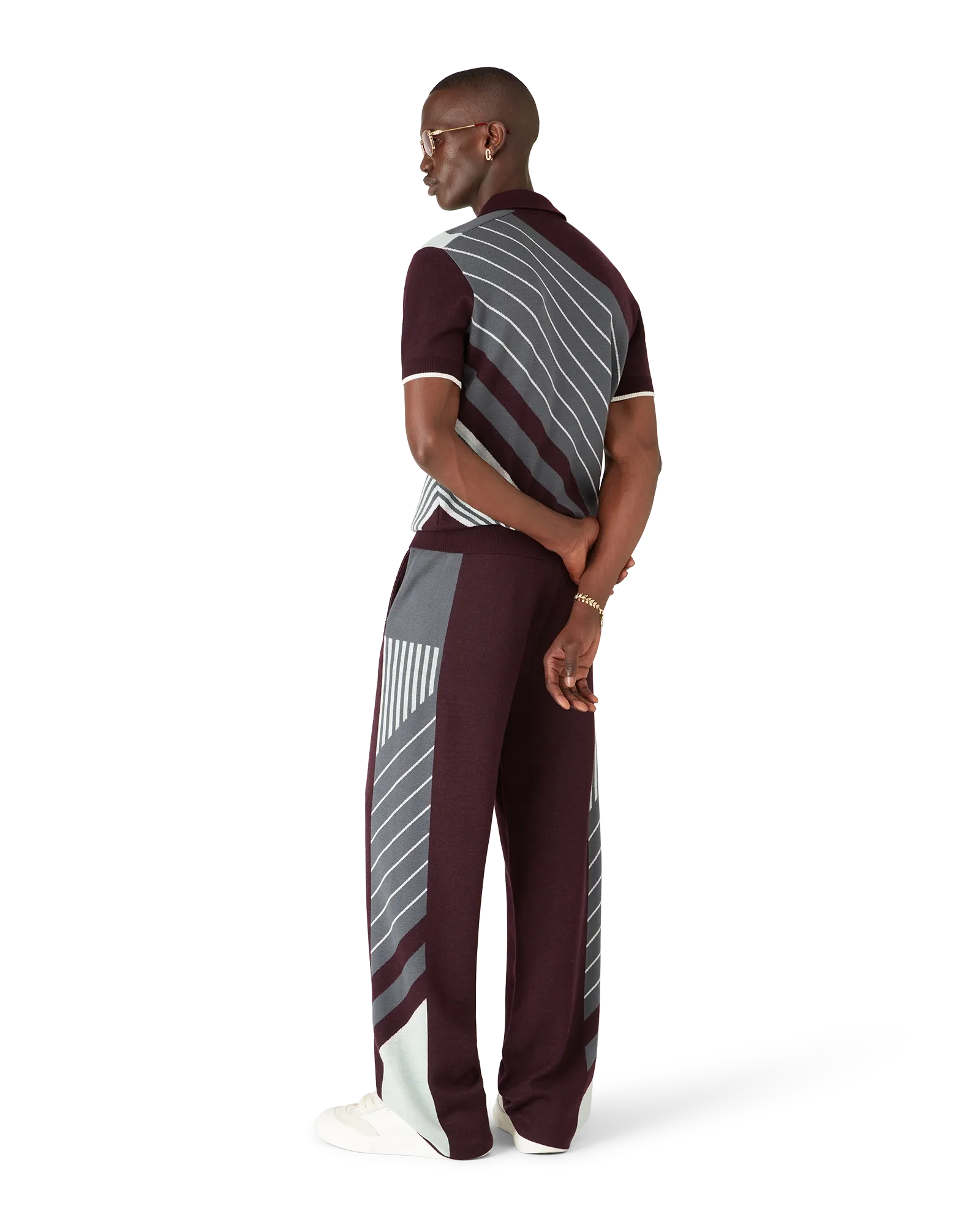 Merino Diagonal Tennis Trousers - 图片 5