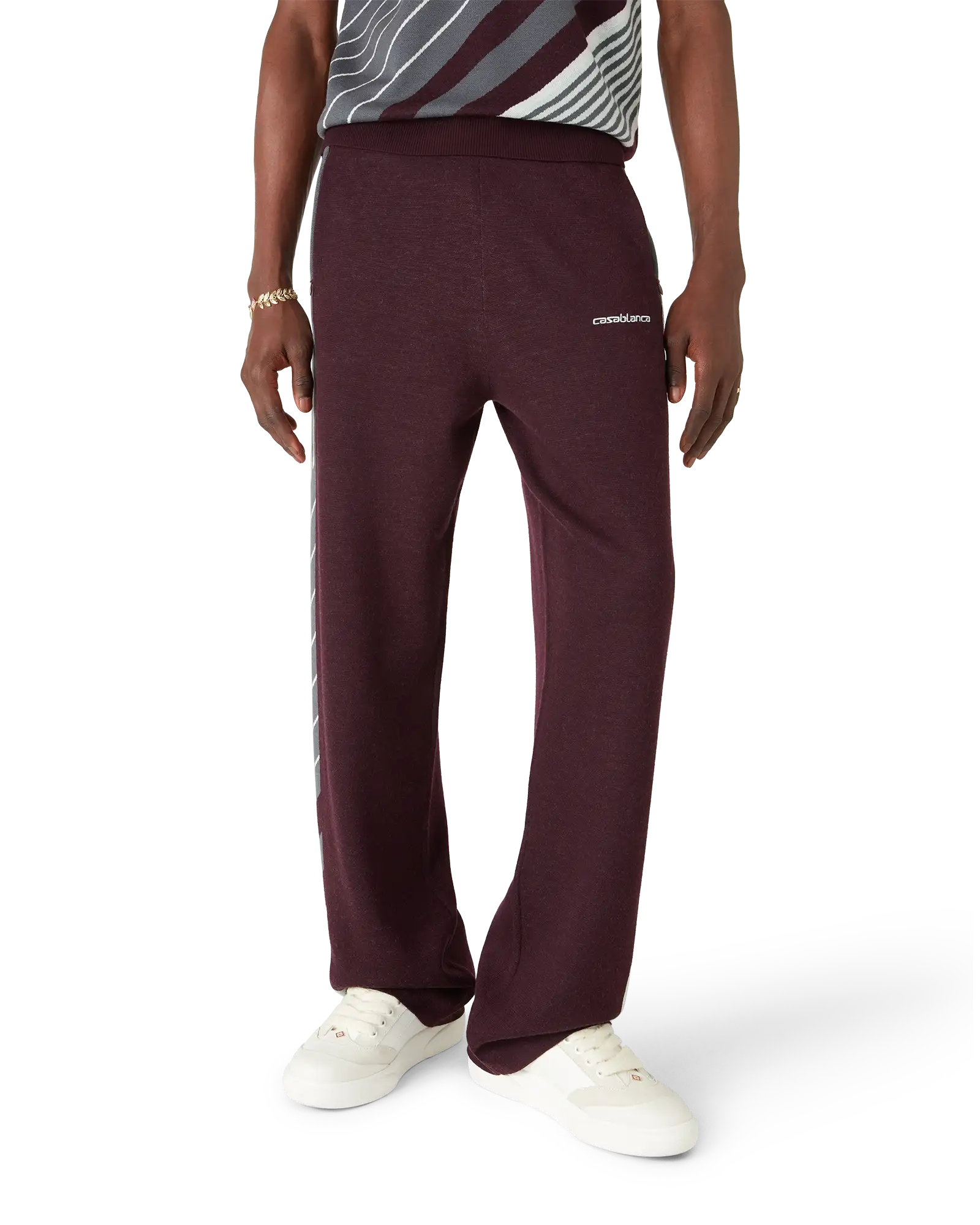 Merino Diagonal Tennis Trousers - 图片 3